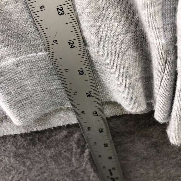 Express Merino Wool Blend Sweater Mens M Light Gray Crewneck Stretch - Picture 8 of 8